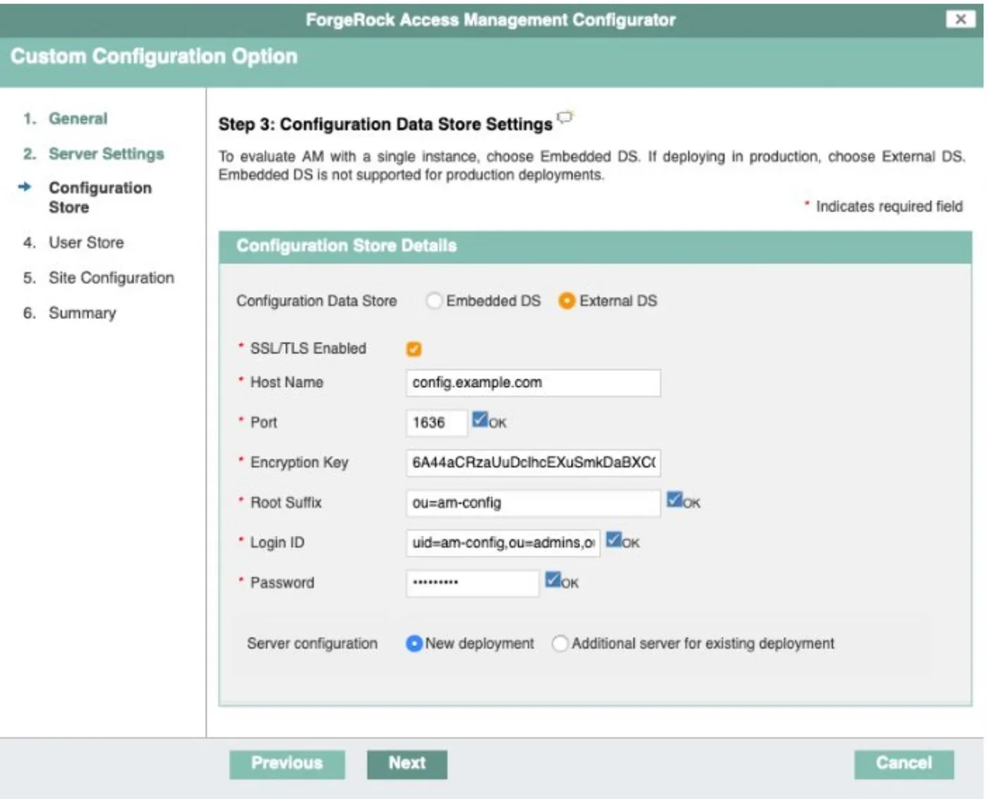ForgeRock custom configurator.