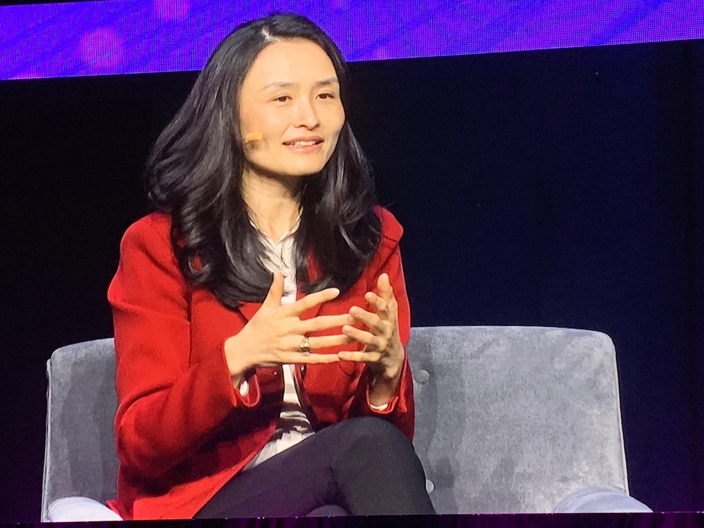 Photo of Google's Lucia Tian at Data Center World 2025 in Washington, D.C.